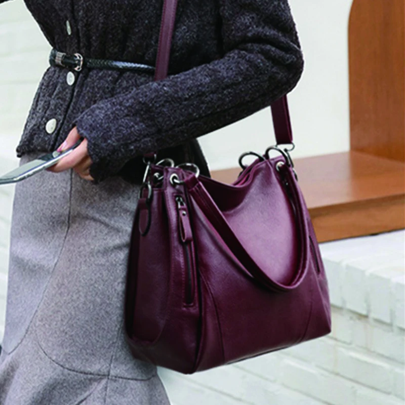 

Vintage PU Shoulder Bag Luxury Women's Leather Handbag High Quality Feminina Messenger Bag Ladies Large Capacity Crossbody Bag