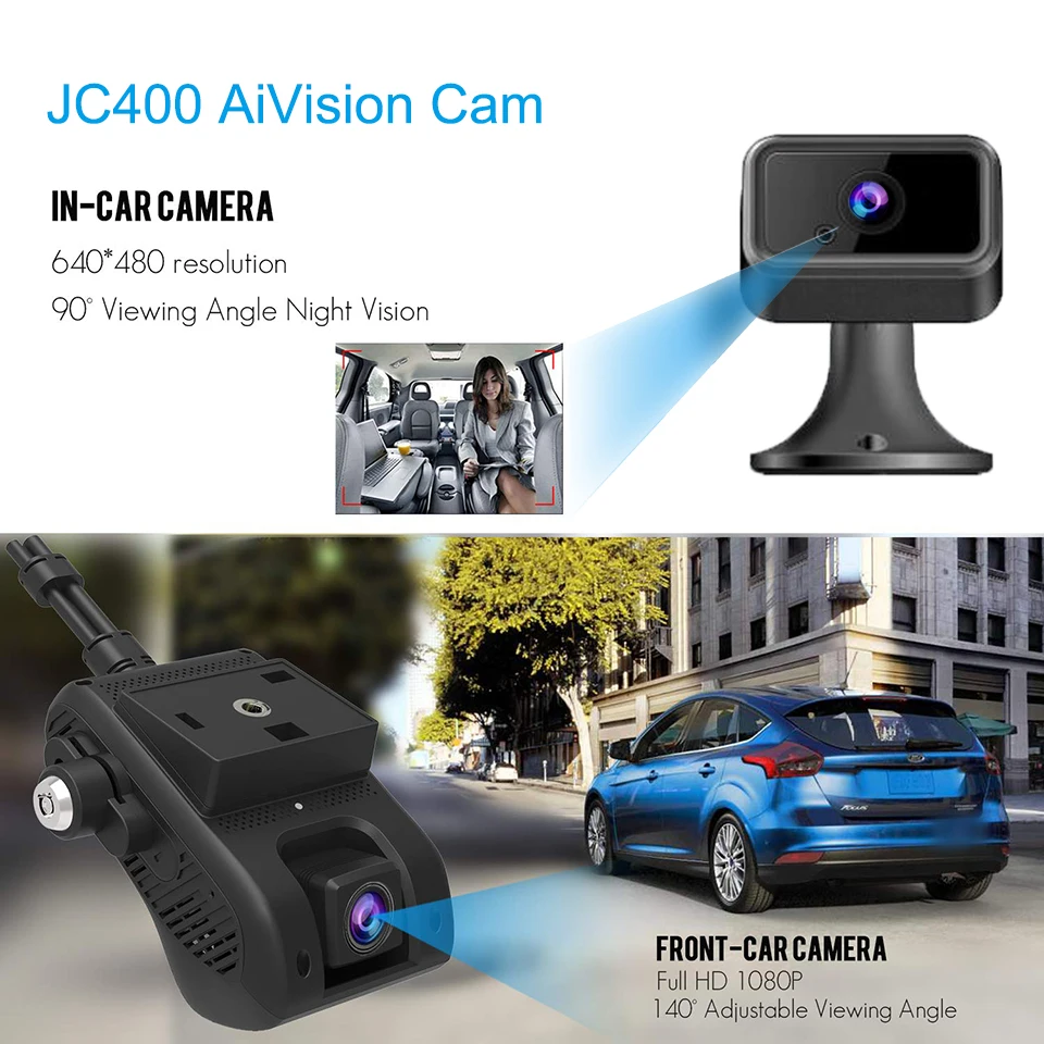 Видеорегистратор JC400 с Wi Fi точкой доступа и двойным умный GPS для автомобиля P видео