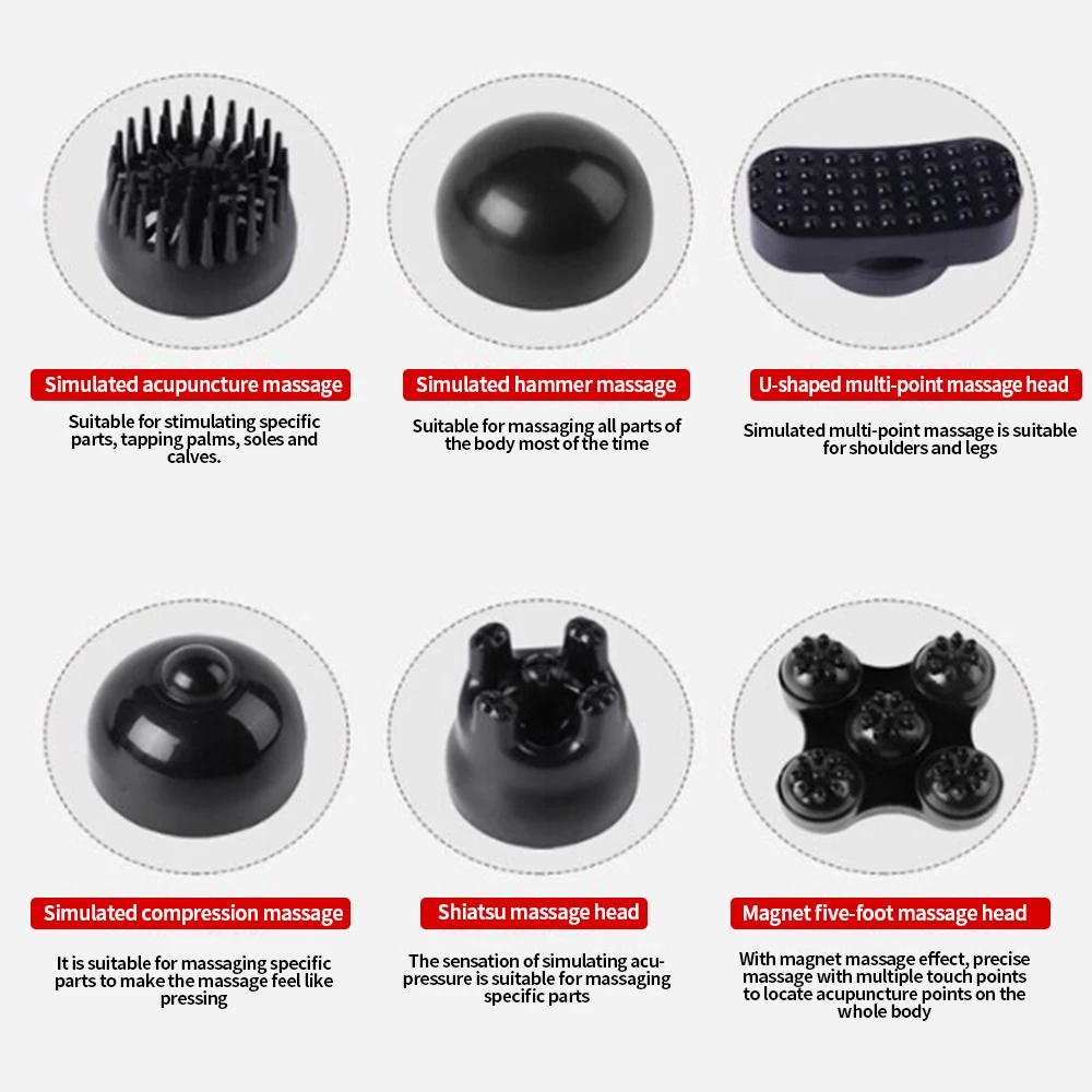 

12 Modes Electric Vibration massager Level 10 speed Full Body Slimming Massager Roller Massage Neck Membrane Fascia Gun