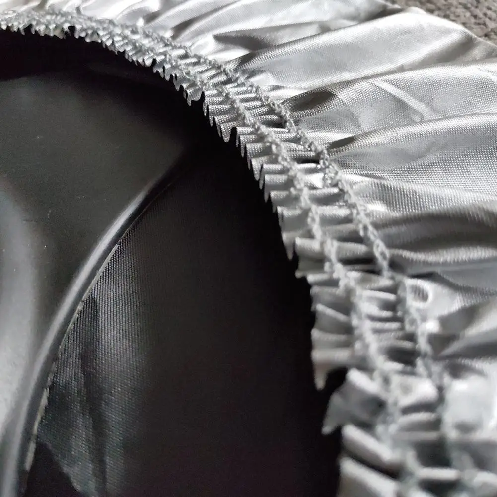 

Auto Car Steering Wheel Sunshade Side Window Shade Silver Coated Cloth Steering Wheel Cover Sunscreen Insulation Side Sun Shade