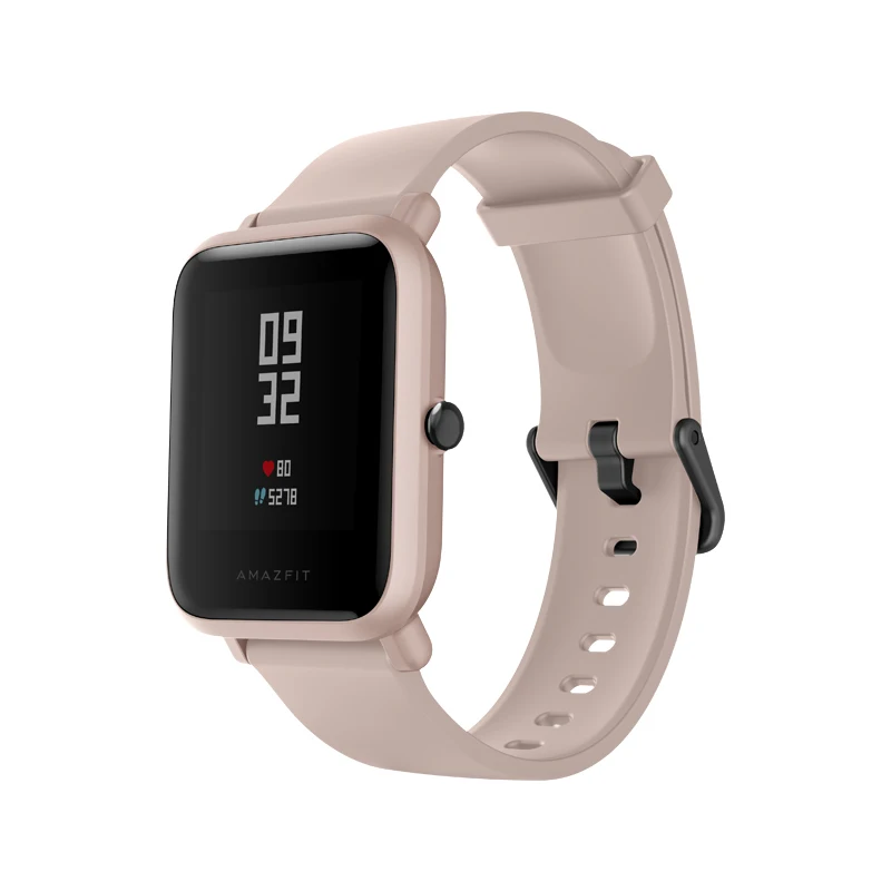pink Глобальная версия Amazfit Bip Lite Смарт-часы 45 дней Срок службы батареи 3ATM в соответствии со стандартом водонепроницаемости монитор сердечного ритма цифровые спортивные часы умные часы - Цвет: pink