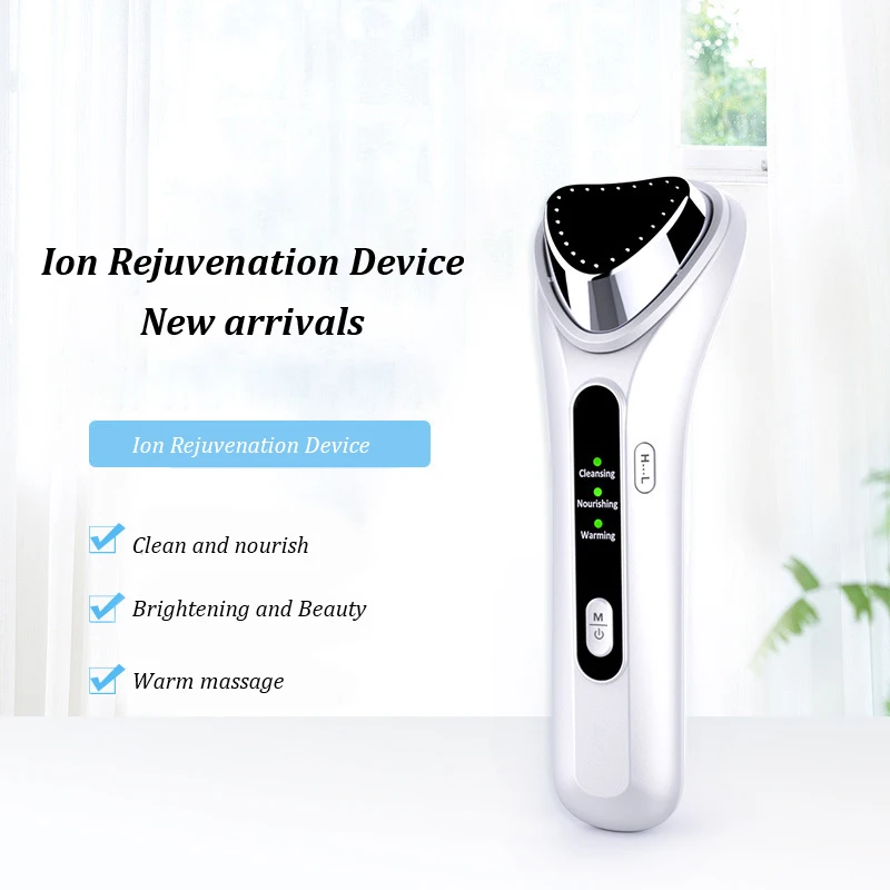 

3 In 1 Electric Warm Face Skin Care Device Massager Cleaning Facial Beauty Rejuvenation Device Vibration Ion Beauty Instrument T