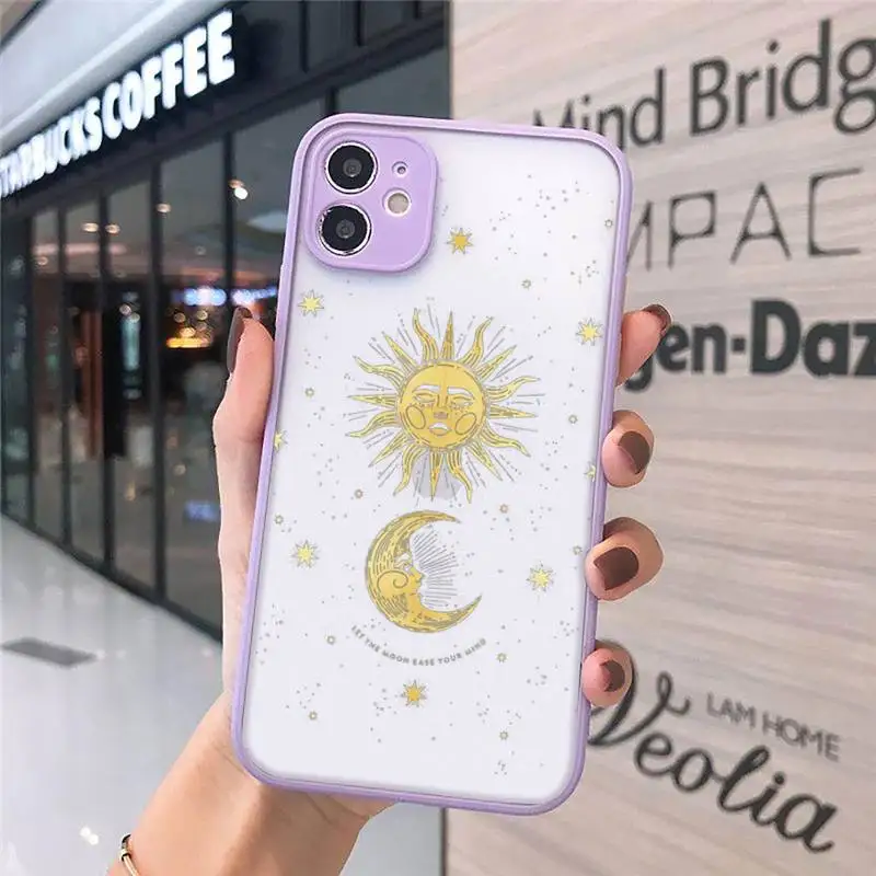 

Tarot Totem Pattern Design Phone Cases matte transparent For iphone 7 8 11 12 plus mini x xs xr pro max cover