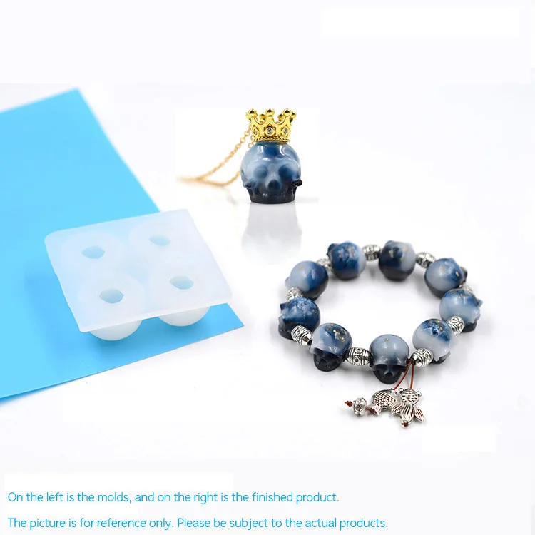 3d силиконовые формы для мелких черепов Женские Ювелирные изделия на Хэллоуин УФ