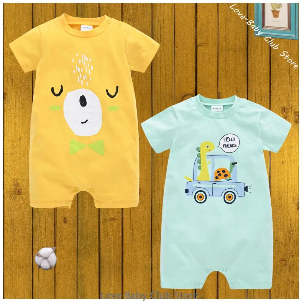 

2 шт./упак. Детский комбинезон летняя одежда 100% из хлопка для девочек, из двух предметов, для младенцев, для новорожденных, для мальчиков и девочек, толстовки с принтом в виде персонажей из мультфильмаs с принтом и аппликацией