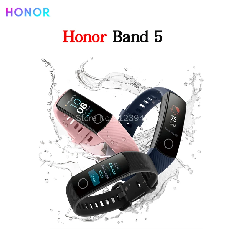 

Original Global Version Huawei Honor Band 5 Smartwatch Heart Rage Fitness Sleep Tracker Swiming Sport Trakcer GPS For Smart Band