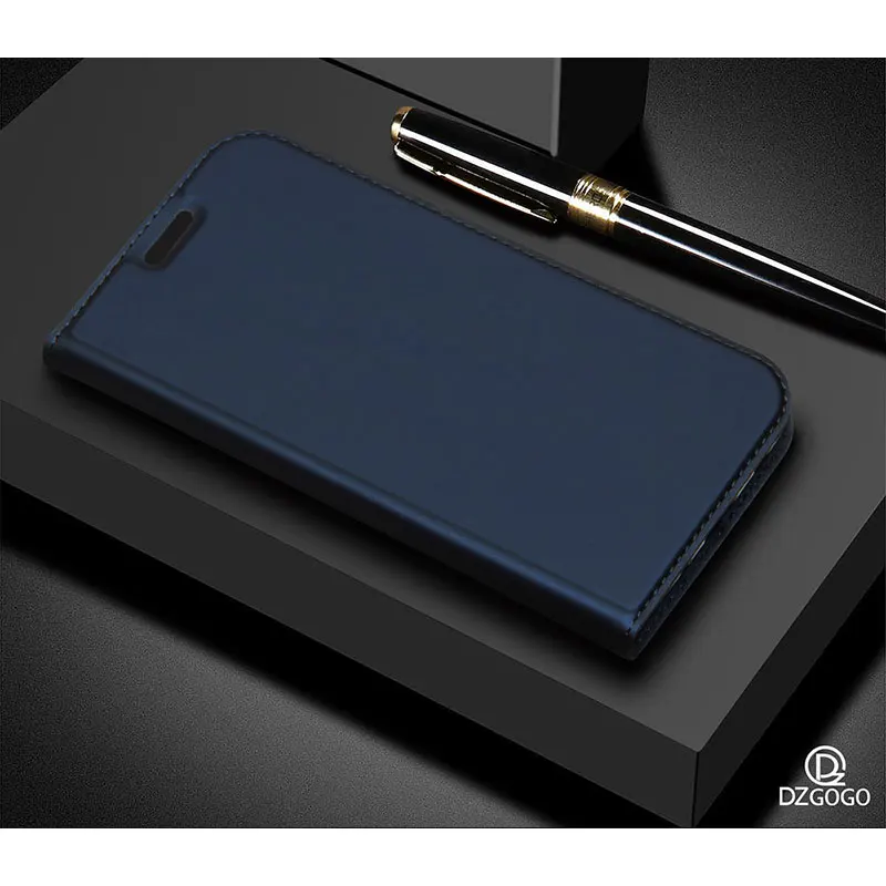 Роскошный кожаный чехол-книжка для IPhone X XS Max 7 8 6S Plus SE, чехол-книжка для Apple IPhone XR XS 11 Pro Max, чехол Hoesje, сумка - Цвет: Синий