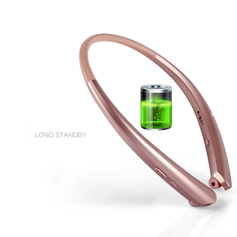 Bluetooth гарнитура с креплением на шею выдвижная линия 4 1 бинауральный бег|Наушники