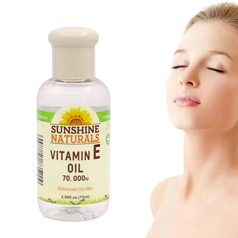 

75ml Natural Vitamin E Essential Oil facial and body skin care whitening and anti cracking dry wrinkles Anti Wrinkles Essential