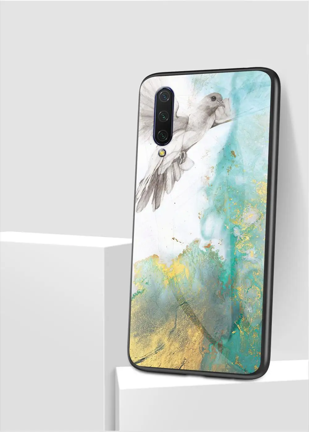 Блестящий чехол для телефона для huawei Y6 Y7 Pro Y9 Honor 9X 8X 8A 8C 8S 7C 7A 20 i 10 i 9 8 Мрамор Стекло защитный прикрепляющийся к крышка