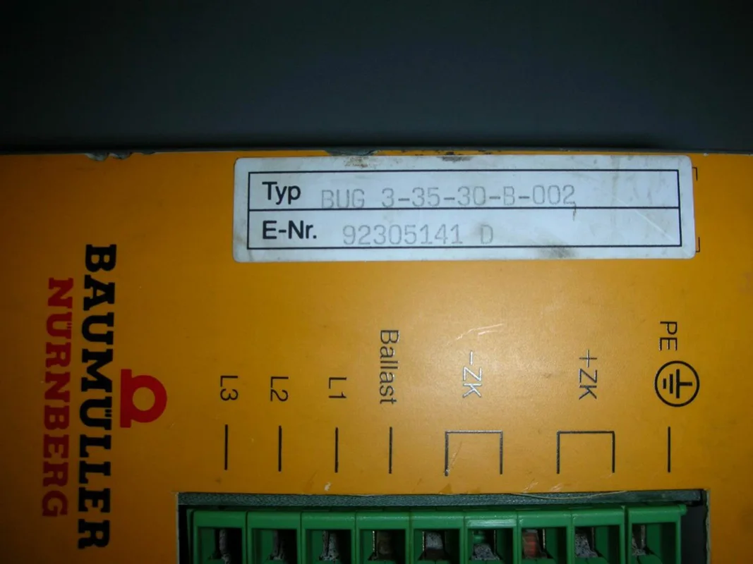Баумюллер Нюрнберг ошибка 3-35-30-B-002 / BUG3-35-30-B-002 сервопривод/привод б/у | Инструменты