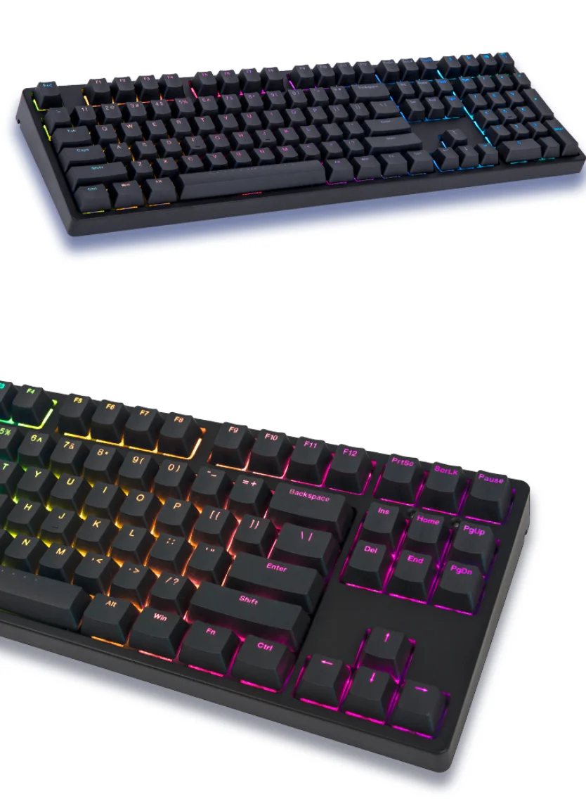 IKBC 87 keyboard RGB cherry brown red speed mechanical keyboard backlighting RGB 108 keys