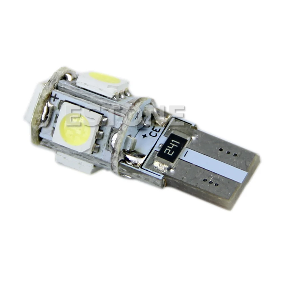 1 шт. T10 5-SMD 5050 Интерьер светодиодный светильник Клин для лампочек W5W 194 168 Белый |