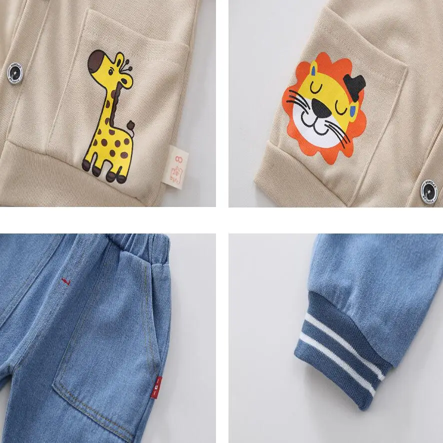 

Baby Boys Clothing Sets Spring Autumn Kids Outfits coat +T-shirt+Pants 3pcs Boys Tracksuit Children Clothes