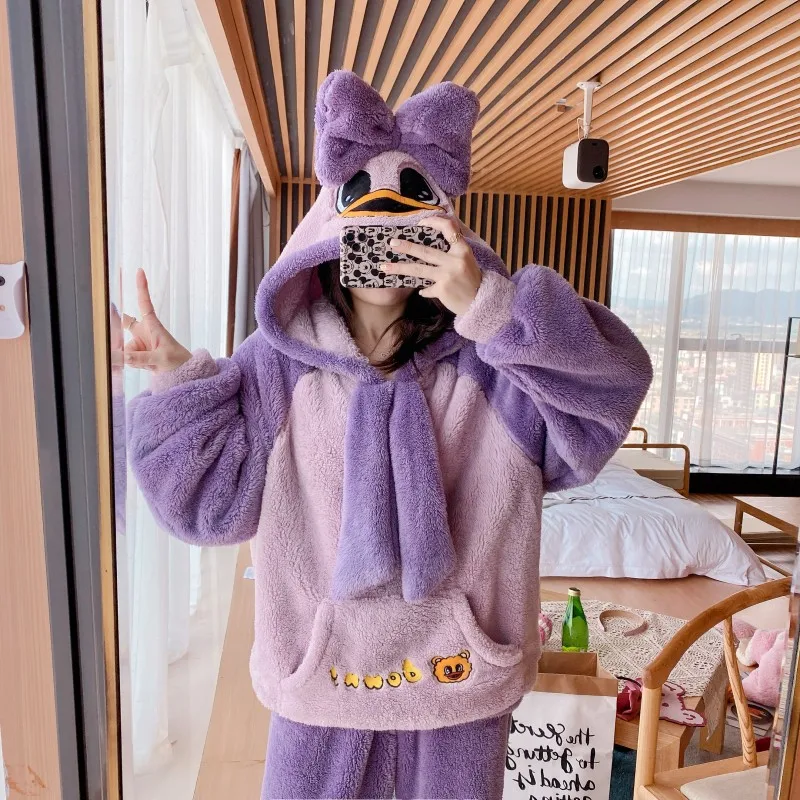 

Christmas Pajamas Mujer Home Suit Loungewear Sets Two Piece Set Winter Warm Two Piece Set Women Plus Size Home Clothes