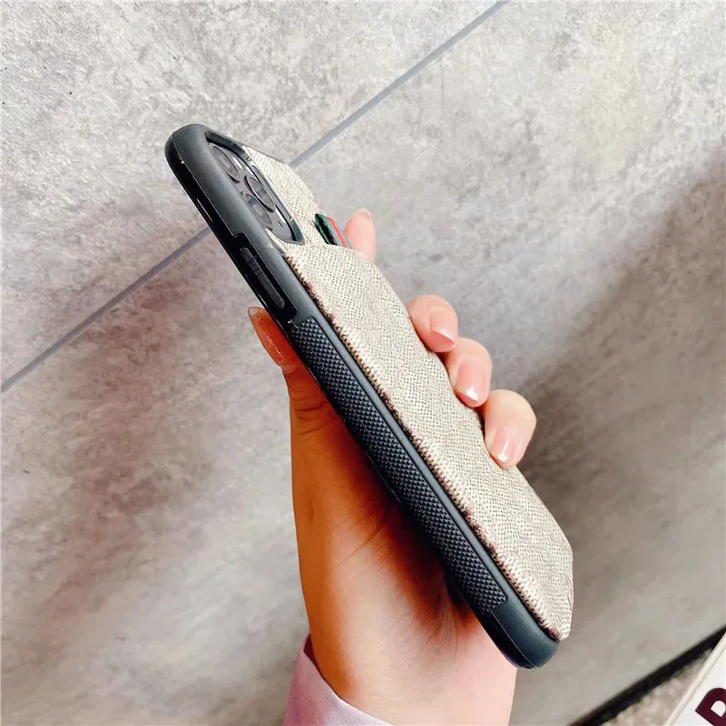 

With Box Luxury Brand Leather phone case For iphone 11 12 Pro X XR XS Max SE 2020 fundas for Iphone 7 8 Plus cover BP0602