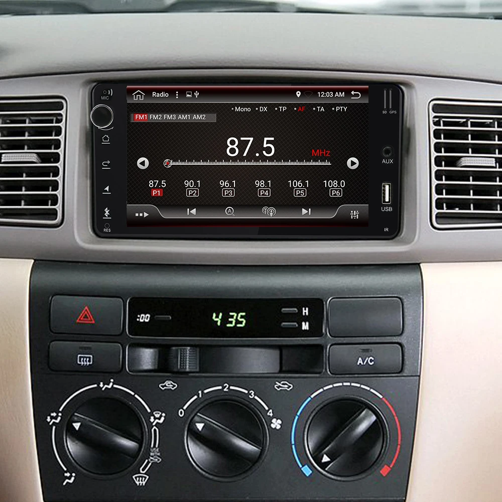Eunavi Android 9 0 Автомобильный GPS для Toyota универсальный RAV4 COROLLA VIOS HILUX Terios Land Cruiser 100 PRADO 4G +