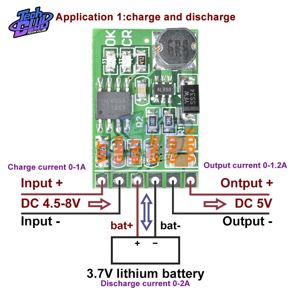 Плата зарядного устройства для литий-ионного аккумулятора 18650 3 7 в 4 2 стандартный