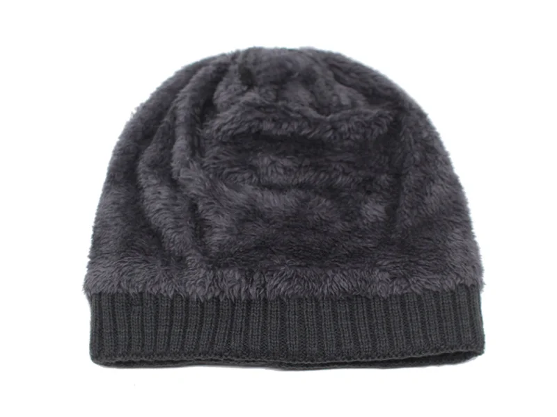 Брендовые зимние вязанные шапочки Skullies Beanies мужские зимние шапки для мужчин женская шапка-маска теплая Толстая Мужская однотонная зимняя шапка