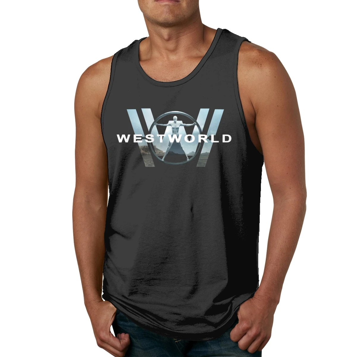 

WESTWORLD Tank Top Stylish Round Neck Rock Roll Quality Cotton Vest