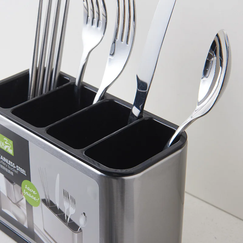 

Stainless steel kitchen chopsticks, knife, fork, shovel, spoon, drain rack, kitchen tableware storage and sorting rack