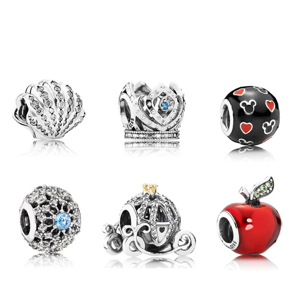 Новый 100% 925 шарма стерлингового серебра бисера пирсинг в форме сердца с