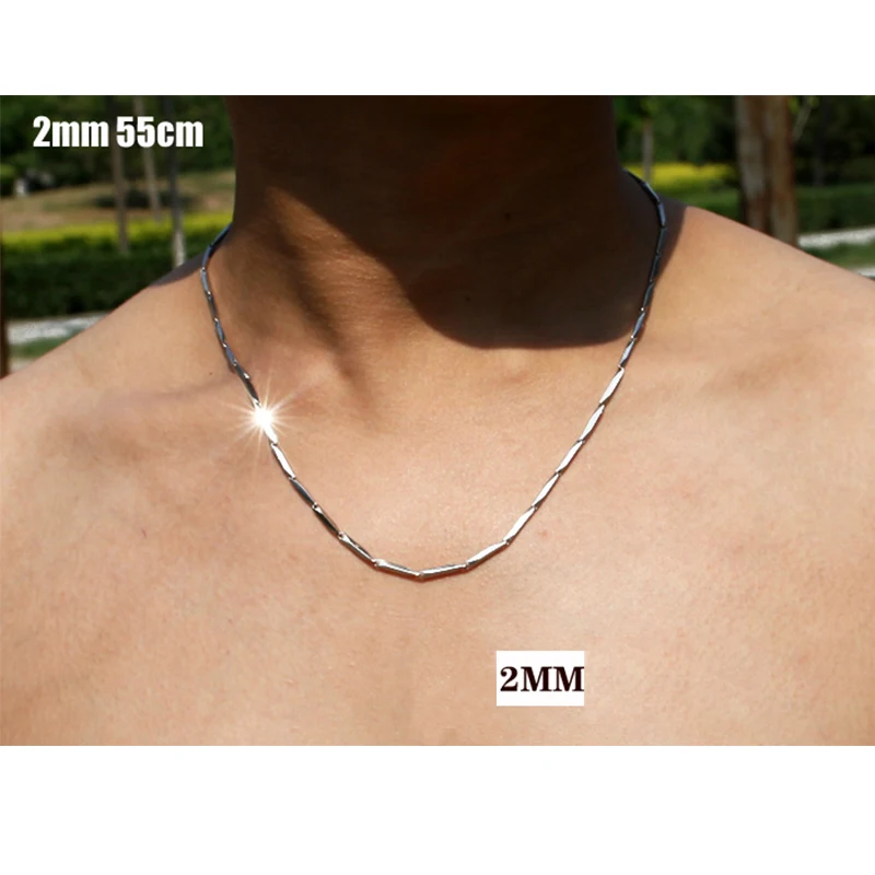 

2/3/4mm Fashion High-end New Titanium Steel Necklace Melon Chain Stainless Steel Chain Men And Women Fashion Necklace Wholesale