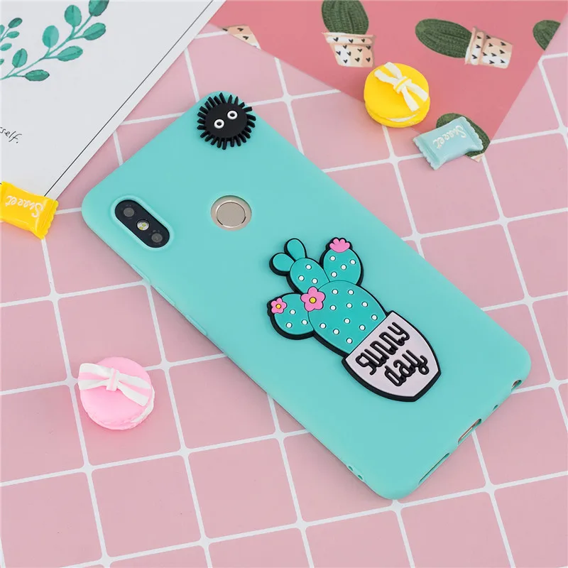 3D Единорог кактуса мягкий TPU чехол для Xiaomi mi A3 A1 A2 Lite mi 9T Red mi Примечание 8 7 6 5 K20 Pro 4 4X 5A 6A 4X S2 Red mi 7 Чехол