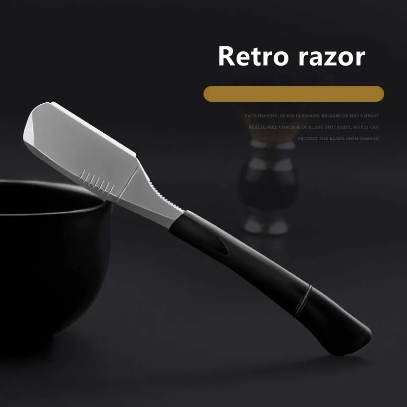 Ручная прямая бритва в стиле ретро высококачественное лезвие из цинкового