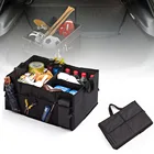 Универсальный Автомобильный Черный Складной автомобильный ящик для хранения, складной ящик, сумка для багажника, органайзер для багажника, ящик для багажника