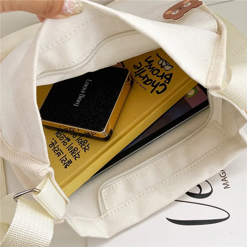 

New 2020 Cute Women Lady Girl Famale Messenger Handbag Bags Handbags Crossbody Solid Canvas Shoulder Wild Lovely Bag For Women