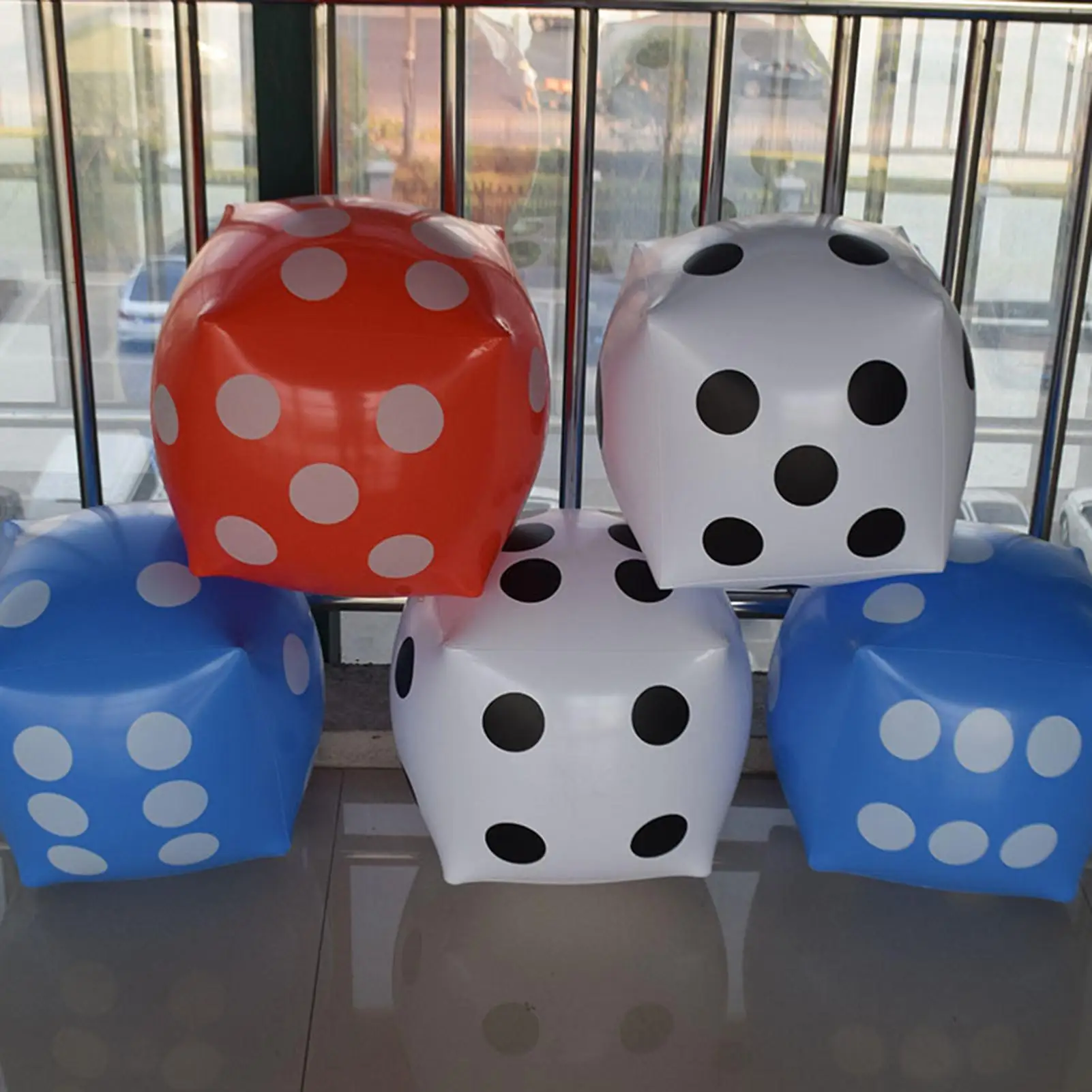 

PVC Large Inflatable Cube Dice Lightweight Party Giant Children's Toys Bars Annual Meeting Activities Game Lucky Draw Props
