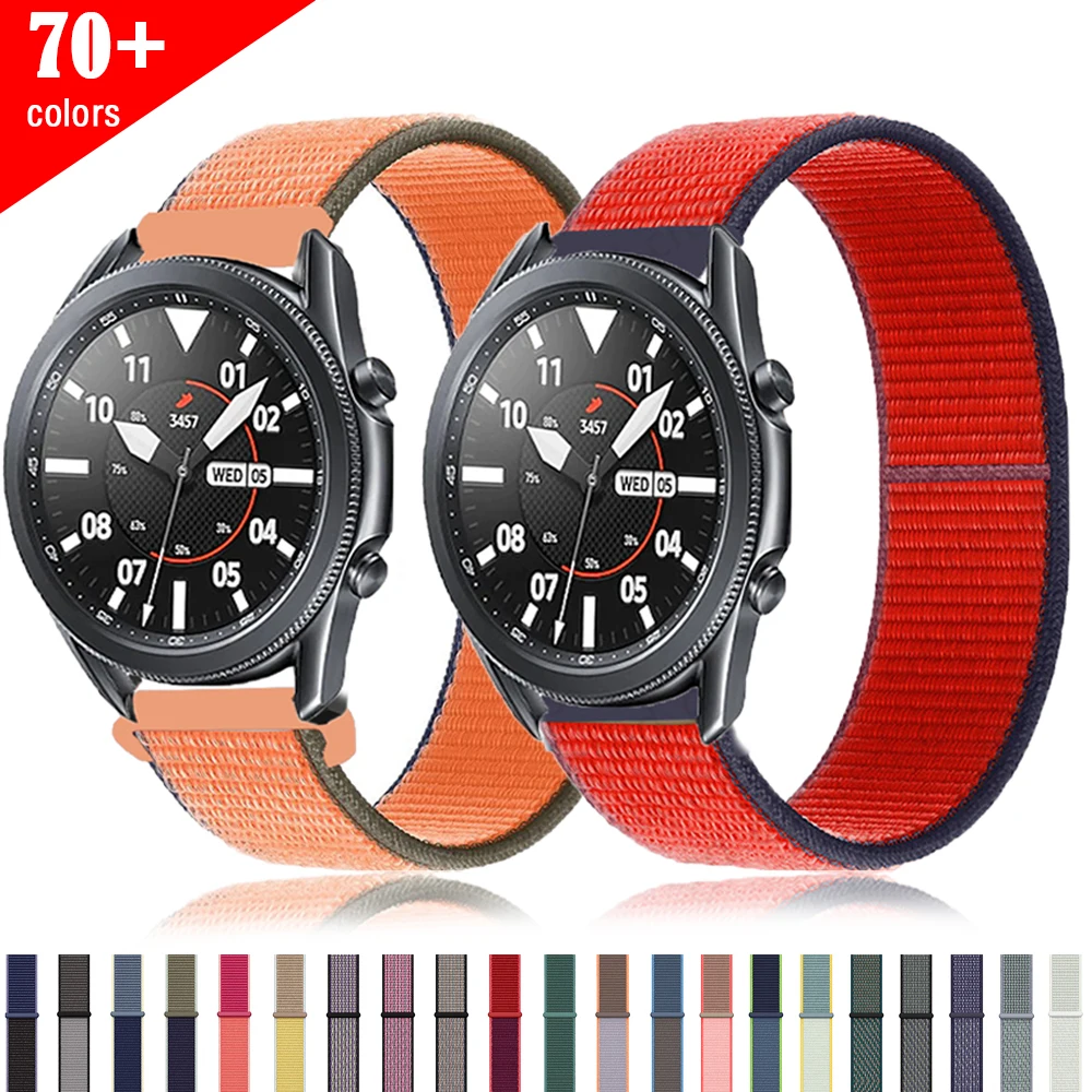

20/22mm band For Galaxy Watch 3/46mm/42mm/active 2 Samsung Gear S3 Frontier correa Nylon Bracelet Huawei watch GT 2-2e-pro strap