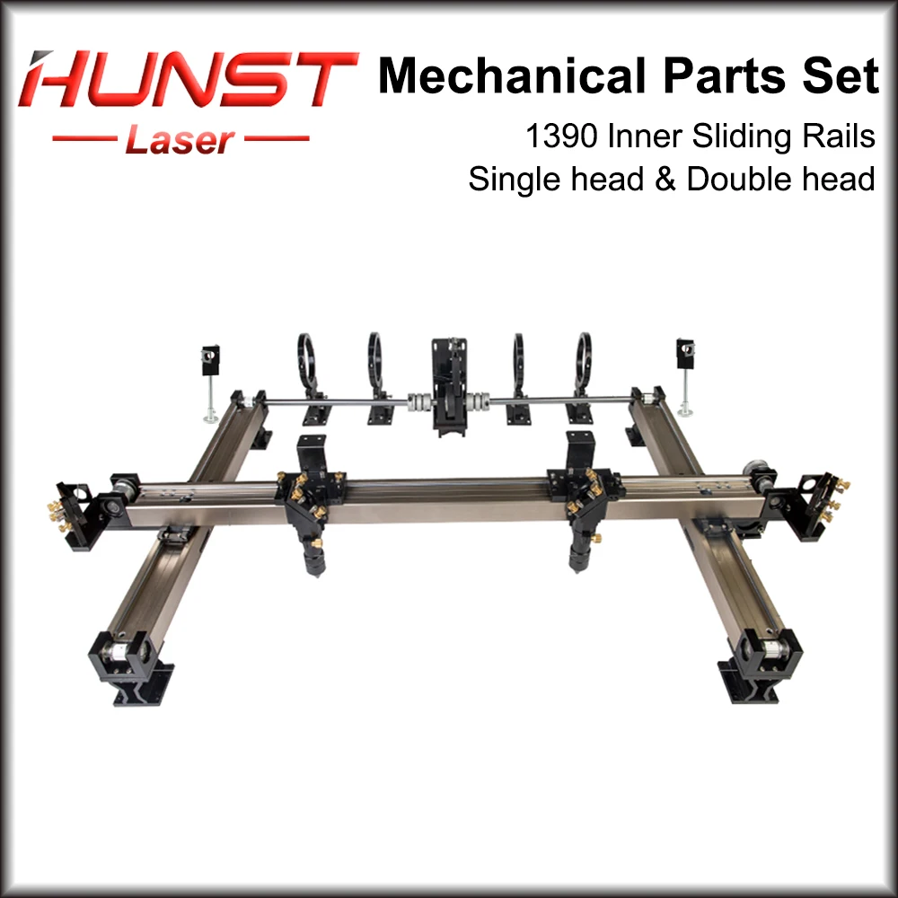 Hunst набор механических деталей 1300*900 мм комплекты внутренних раздвижных рельсов запасные части для DIY 1390 CO2 Лазерная гравировальная режущая ...