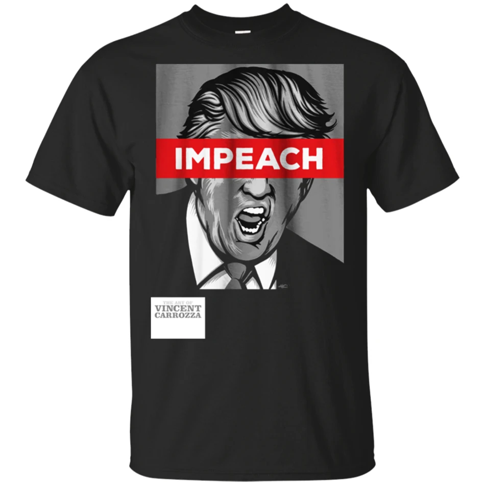Impeach Trump футболка с протестом Дональда Трампа черная темно синяя мужская женская