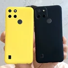 Чехол ярких цветов для Realme C21 RMX3201, мягкий чехол желтого и черного цвета для Oppo Realme C21 C21Y C 21, чехол RealmeC21 Y Global