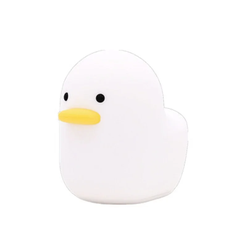 

Duck Silicone Night Light USB Charging Adorable Patting Bedroom Sleeping Eye Protection with Timer for Children Room Two Modes
