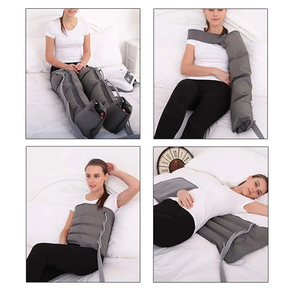 Массажер компрессионный для ног устройство с 4 пневматическими камерами