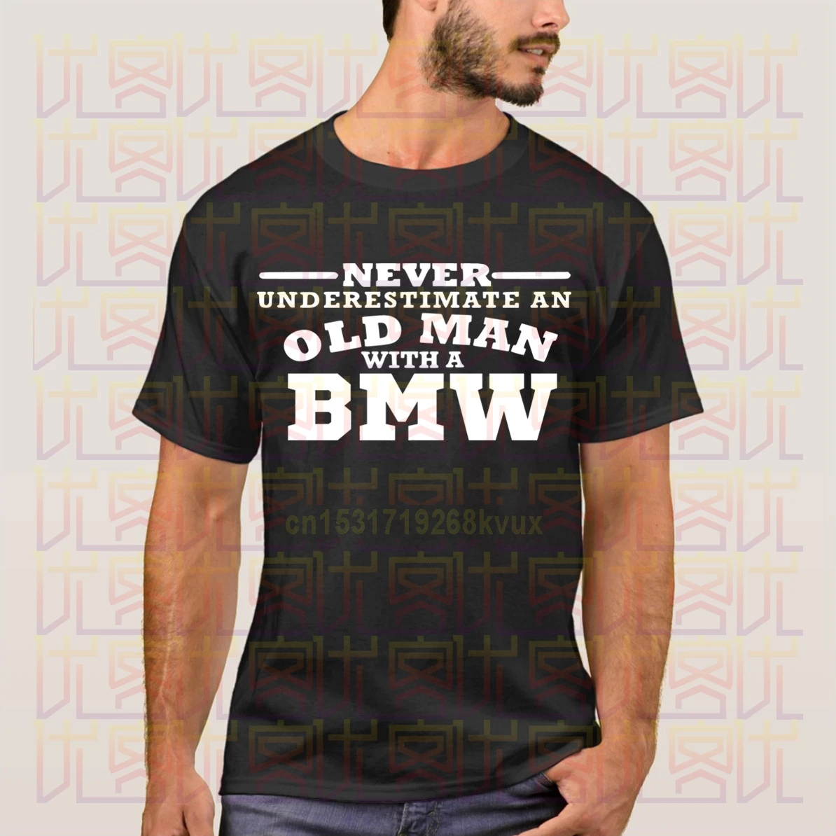 Новые 2020 летние никогда не недооценивать пожилой человек с Bmw Logo100 % Повседневная