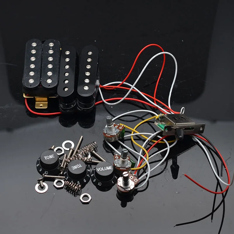 ST Электрогитары пикап предварительно смонтированный монтажный жгут 5