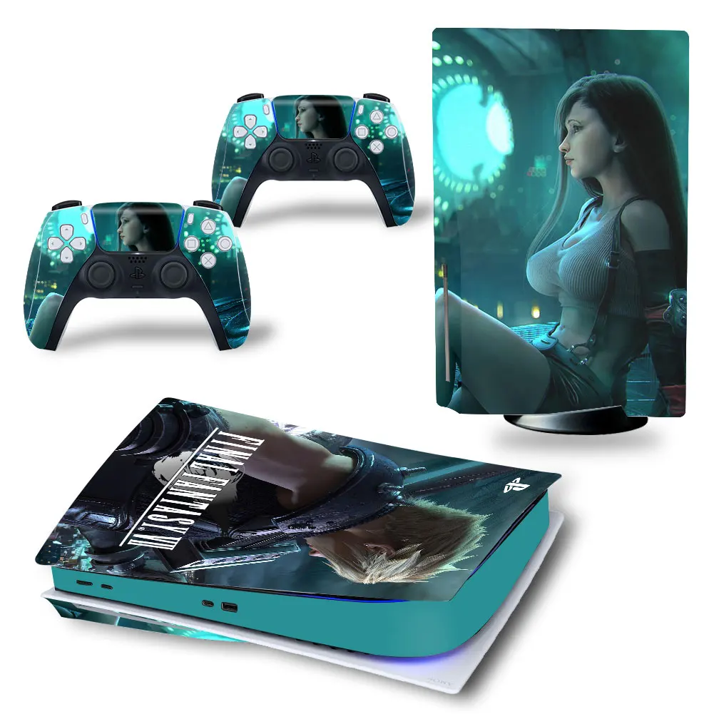 

Final2 для PS5 дисковое издание кожи Стикеры наклейка кожного покрова для Игровые приставки 5 консоли и 2 контроллеры PS5 диск кожи Стикеры