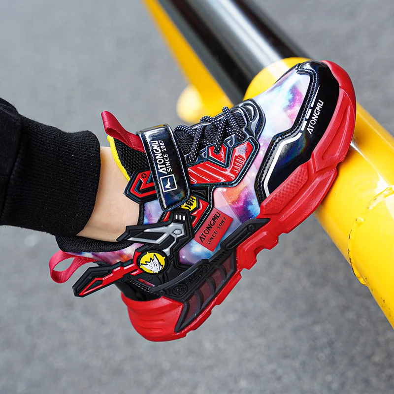 

2021 Осенняя детская модная повседневная обувь для отдыха для мальчиков дышащая уличная детская теннисная обувь легкие кроссовки спортивная...