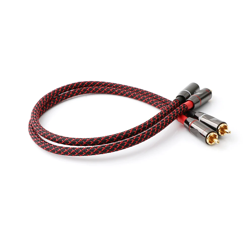 

Pair Hifi Amplifier RCA Cable Audio TV AMP DAC Wire 6N OFC cable Male RCA To RCA HIFI For Amplifier DAC MP3 DVD Player