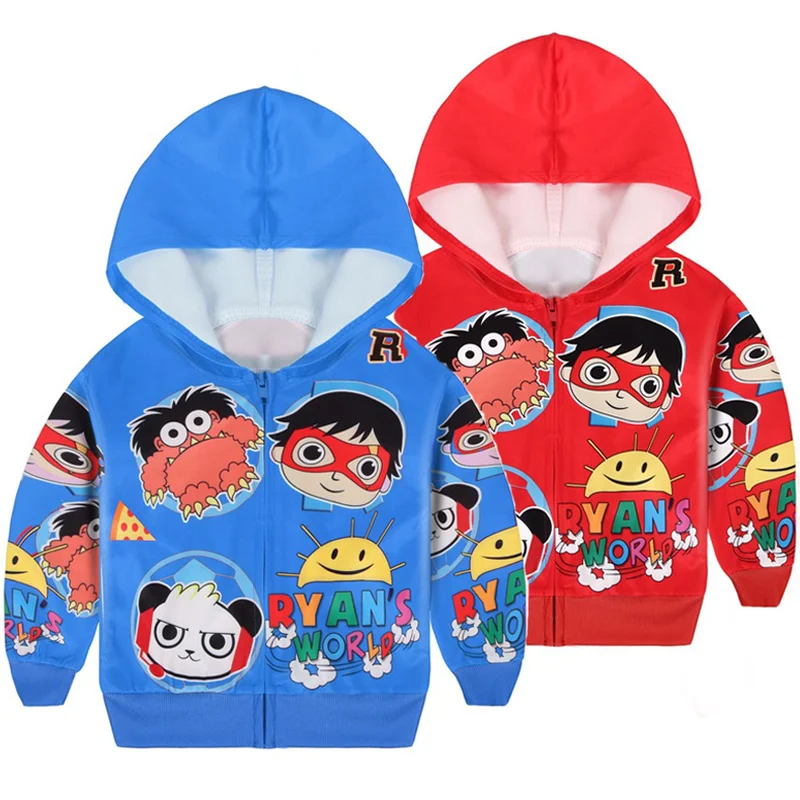 Детские куртки Ryan Toys для малышей Верхняя одежда Ryans World маленьких мальчиков и