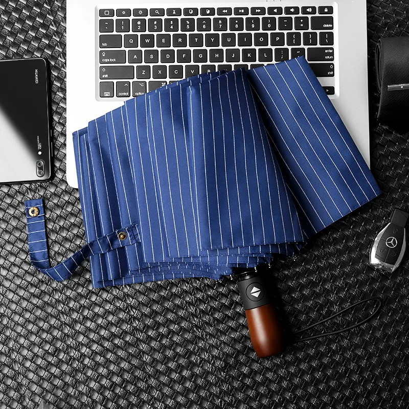 Полностью автоматический зонт десять костей Ветрозащитный Зонт Три раза