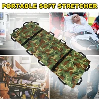 thick canvas 12 handles soft stretcher folding stretcher emergency stretcher home medical stretcher with handbag