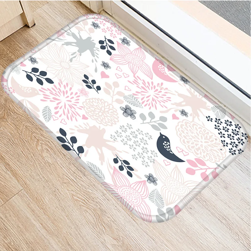 Цветочными нашивками Кухня декоративный коврик у входной двери домашний для