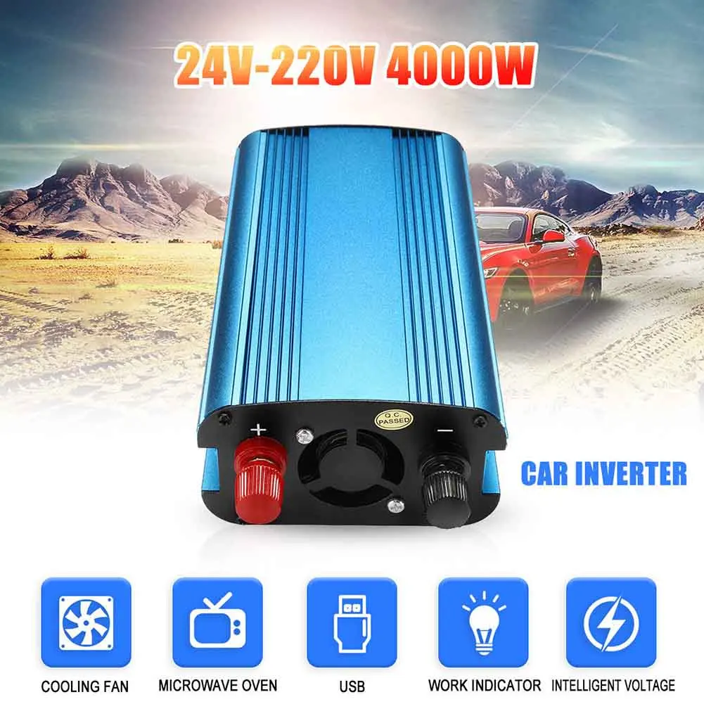 

3000W/4000W Car Solar Power Inverter DC 12/24V to AC 220V Modified Sine Wave Converter NC99