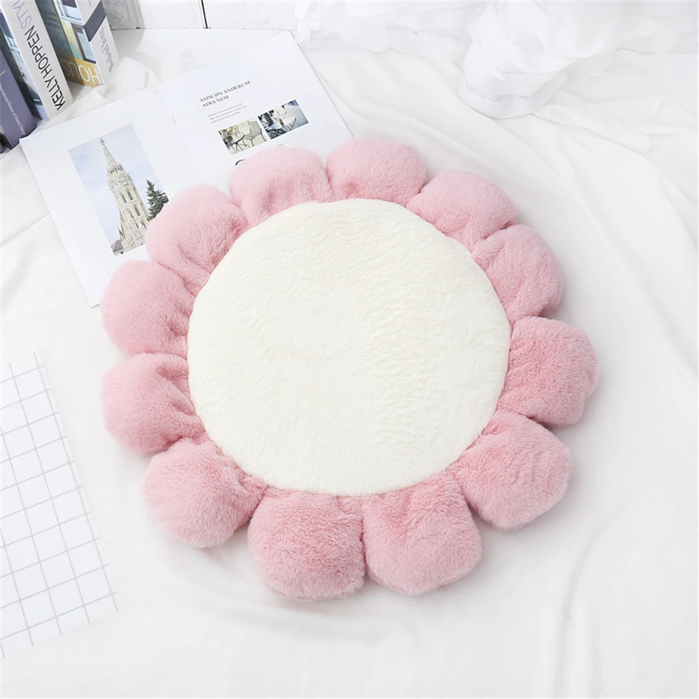 Кролик бархат с цветочным узором коврик для кота собаки Ins милая собака кровать