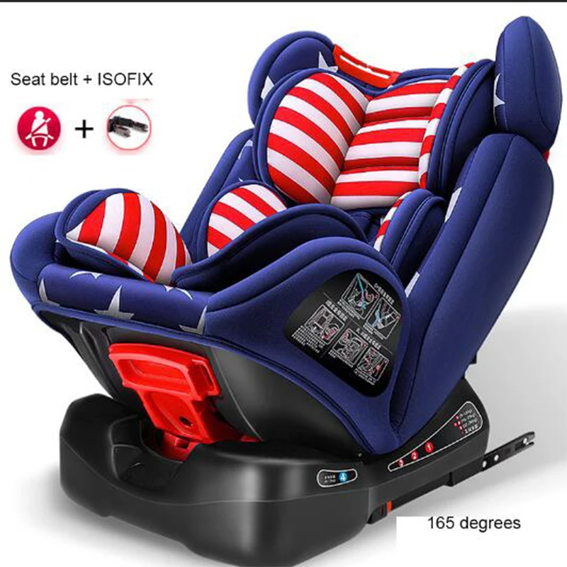 Детский ремень безопасности для автомобиля крепление ISOFIX двусторонняя